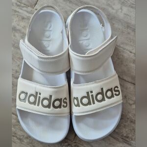 Adidas Kids White Adjustable Sandals